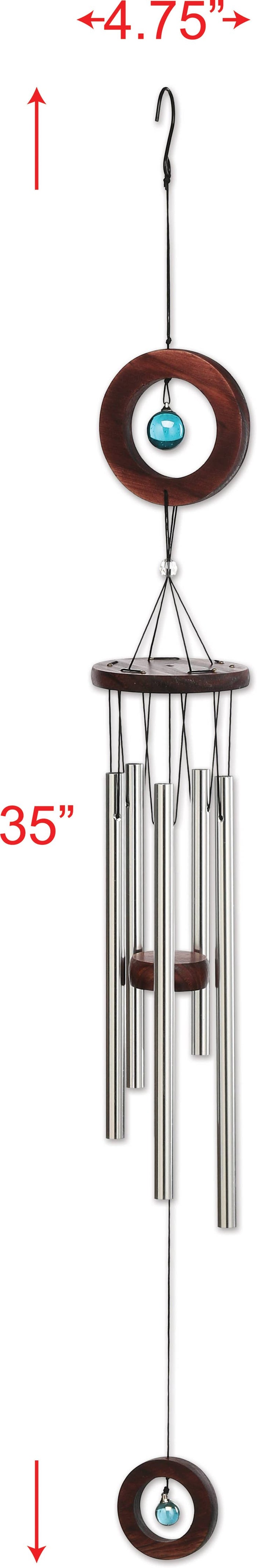 35" Circle Wind Chime Garden Decor