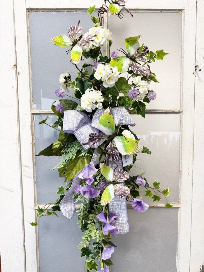37" Lavender Morning Swag