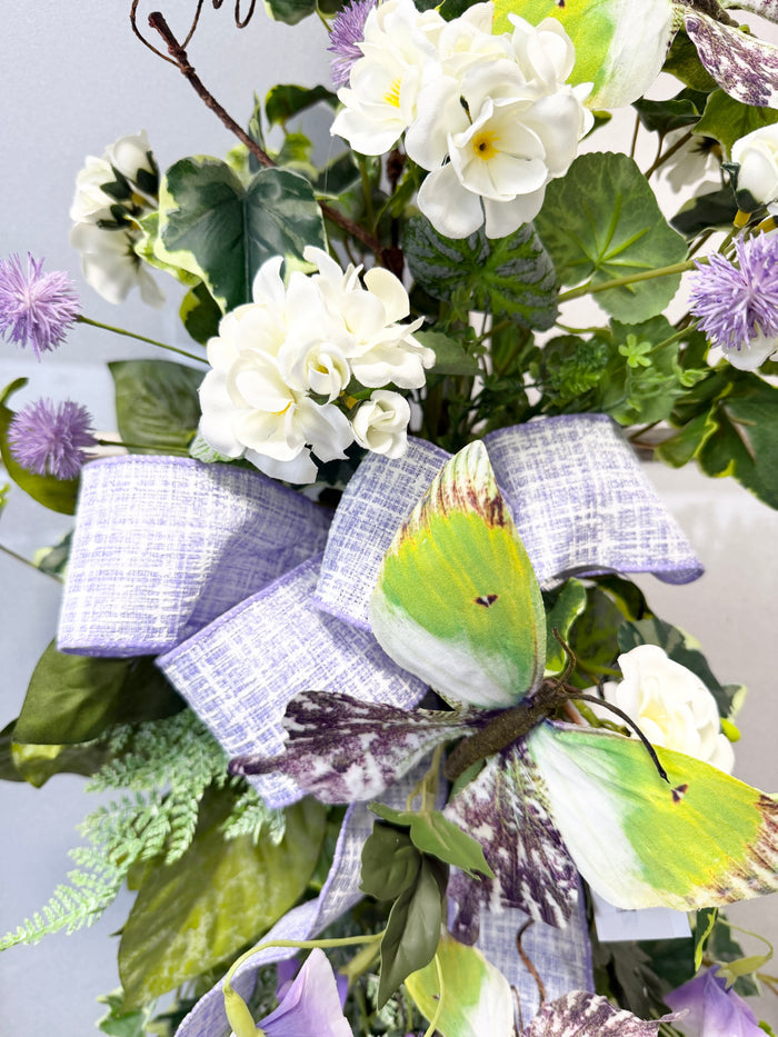 37" Lavender Morning Swag