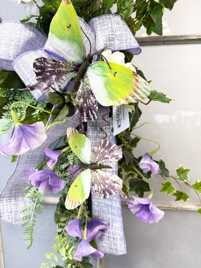 37" Lavender Morning Swag