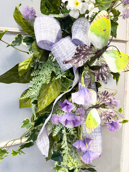 37" Lavender Morning Swag