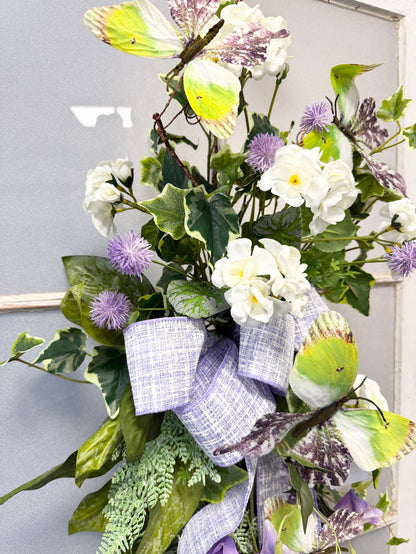 37" Lavender Morning Swag