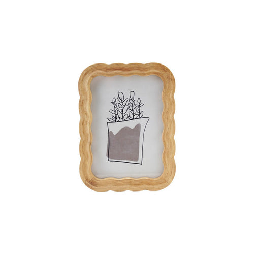 5x7 Rubberwood Scalloped Photo Frame