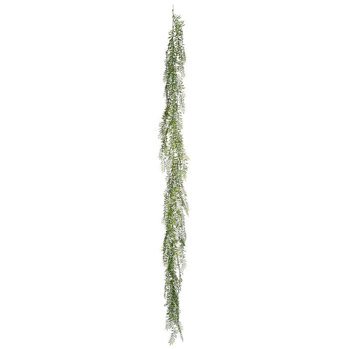 6' green pepperberry leaf garland outdoor safe for farmhouse home decor from Magnolias Home Decor