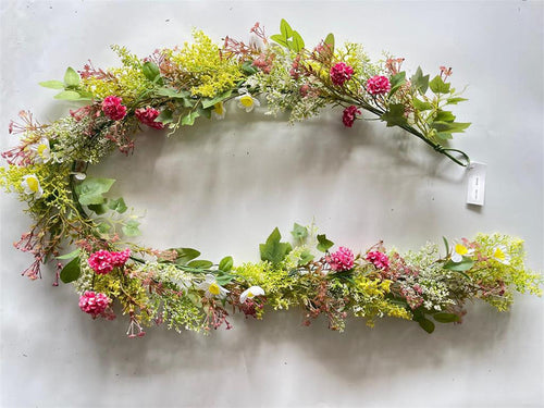 6' pink cutie garland for farmhouse Spring home decor from Magnolias Home Decor