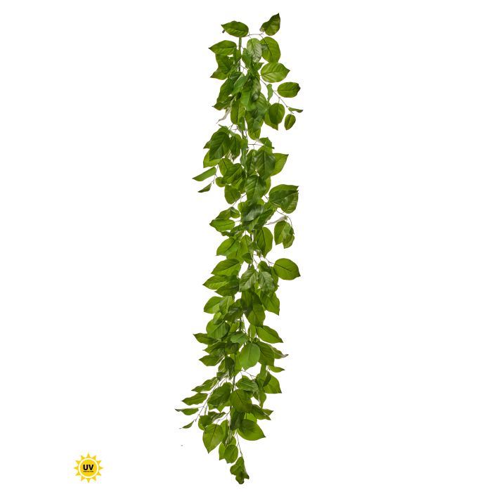 Uv protect salal leaf garland styled for home decor from Magnolias Home Decor