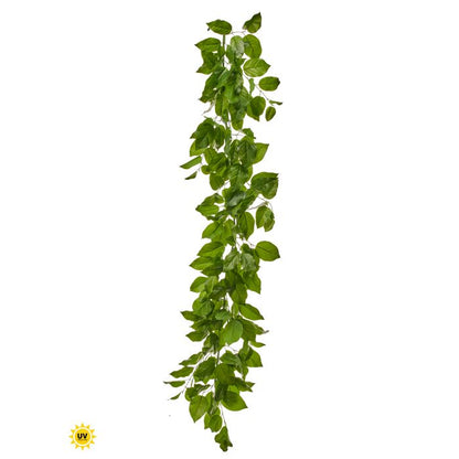 Uv protect salal leaf garland styled for home decor from Magnolias Home Decor