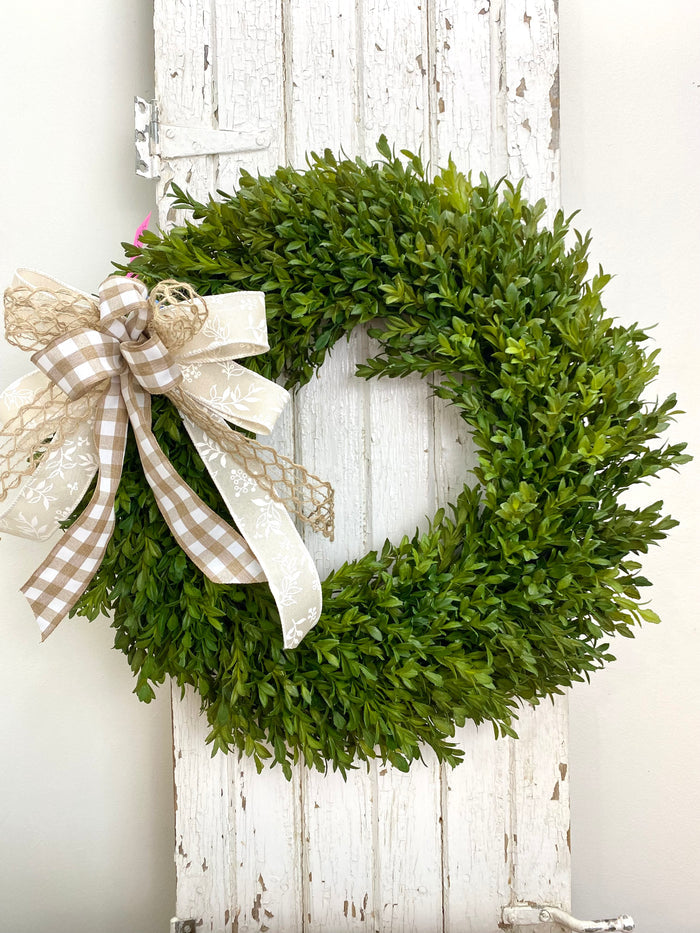 7" Country Linen Charm Bow