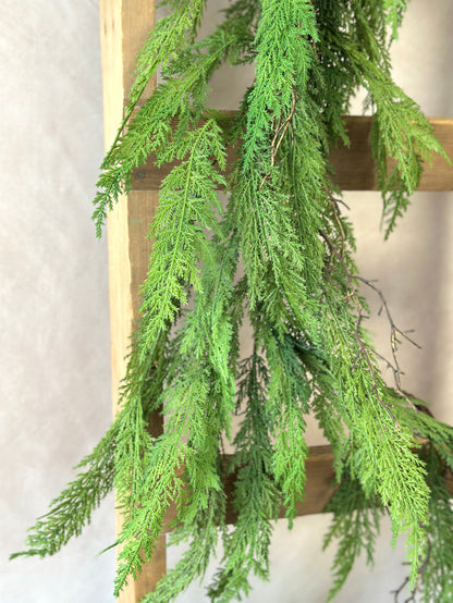 Winter cypress pine garland view 4 from Magnolias Home Decor
