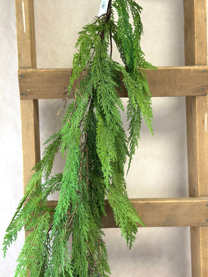 Winter cypress pine garland view 6 from Magnolias Home Decor
