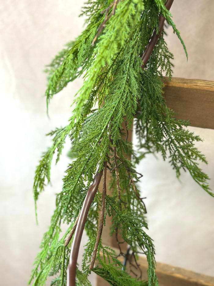 Winter cypress pine garland view 7 from Magnolias Home Decor