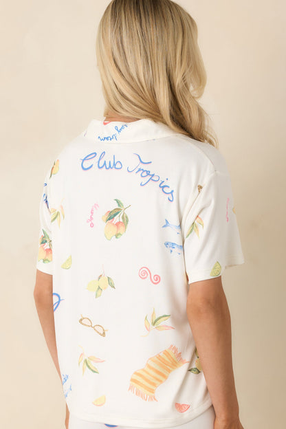 Z Supply Vanilla Ice Beach Days Pajama Top