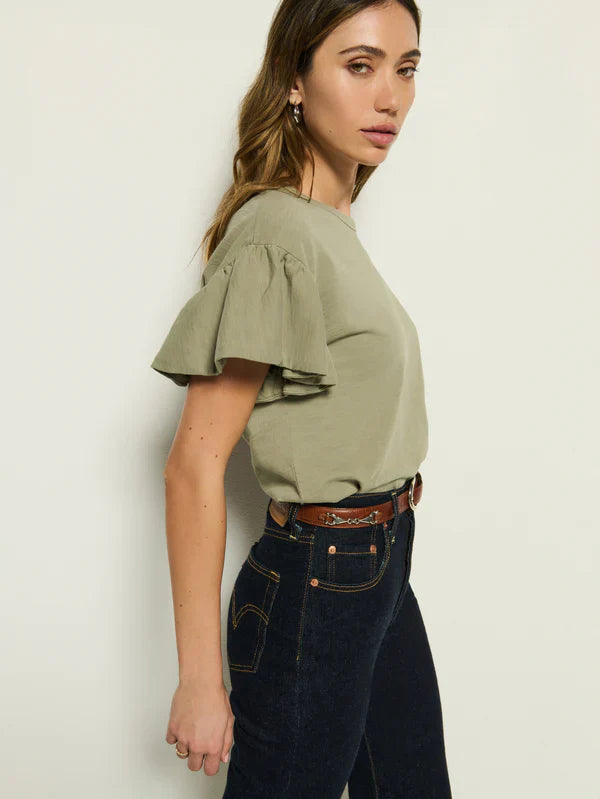 Camille Ruffle Sleeve Top