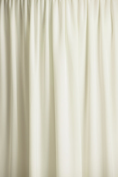 Alexis | Cream Plunge-Neck Midi Dress With Draped And Ruched Detailing