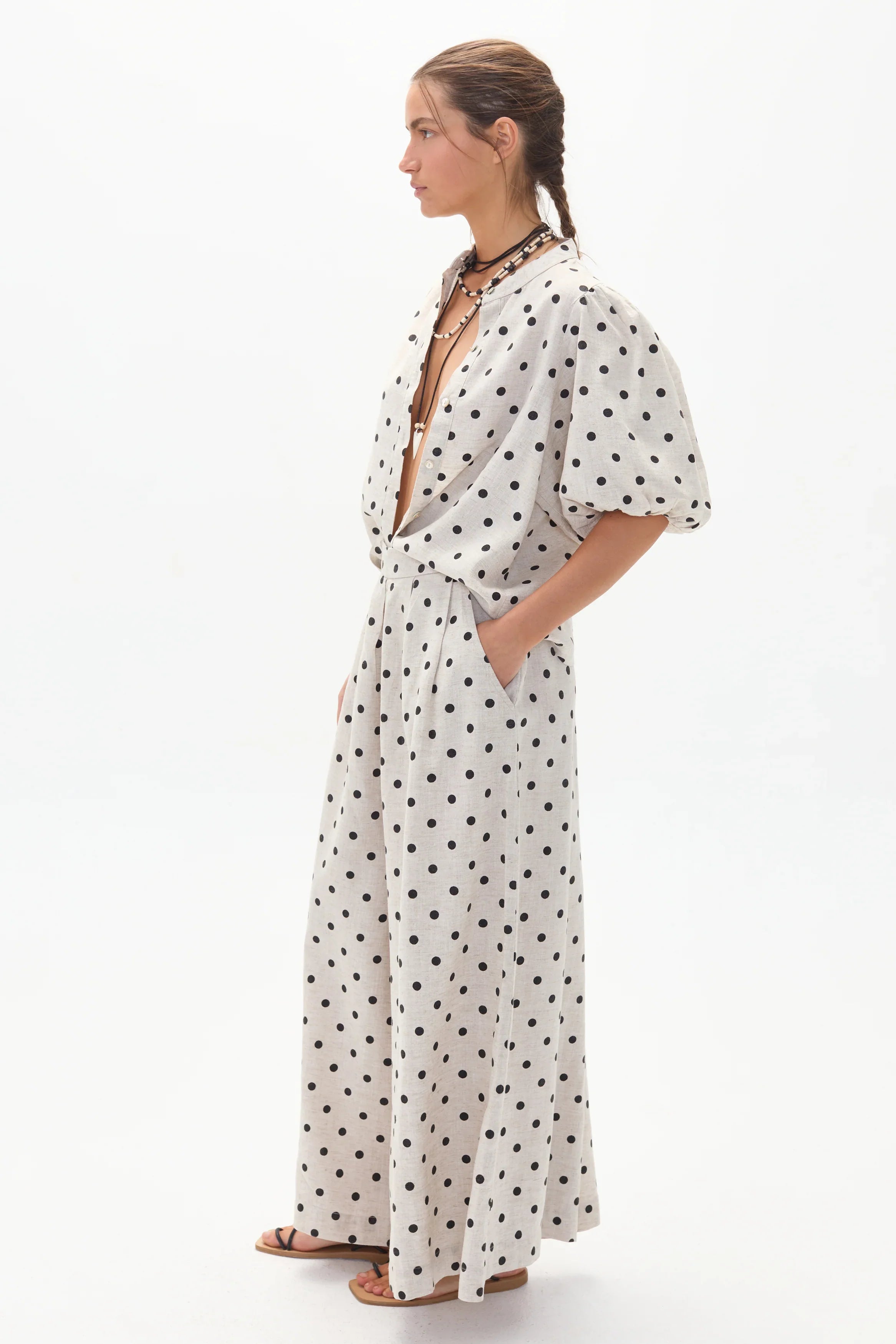 Lanhtropy Bubble Linen Shirt