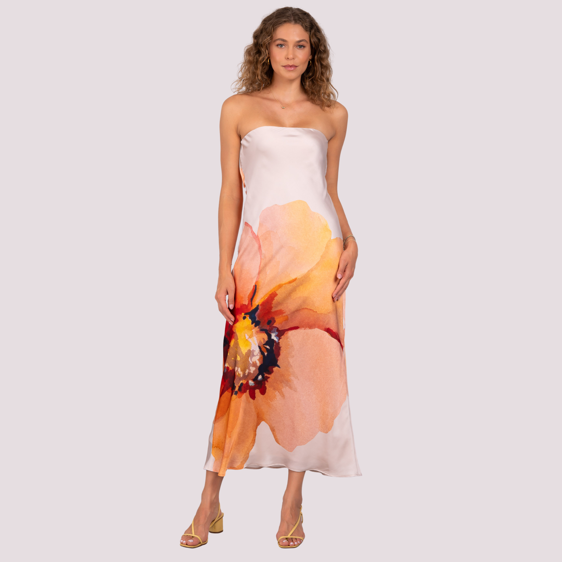 Lavender Brown Talia Maxi Dress