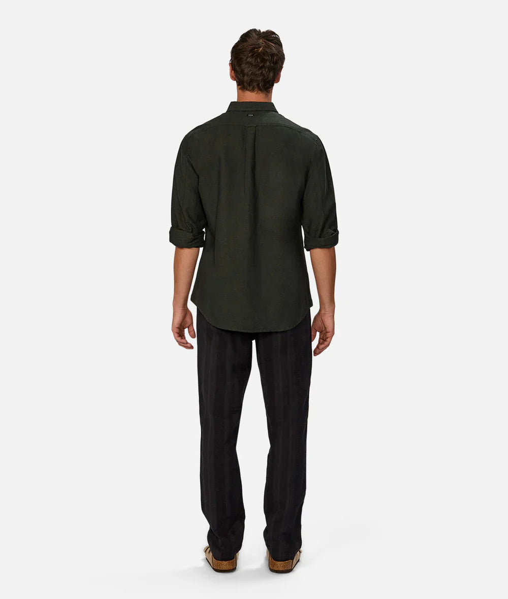 Industrie Tennyson Linen Blend Long Sleeve Shirt