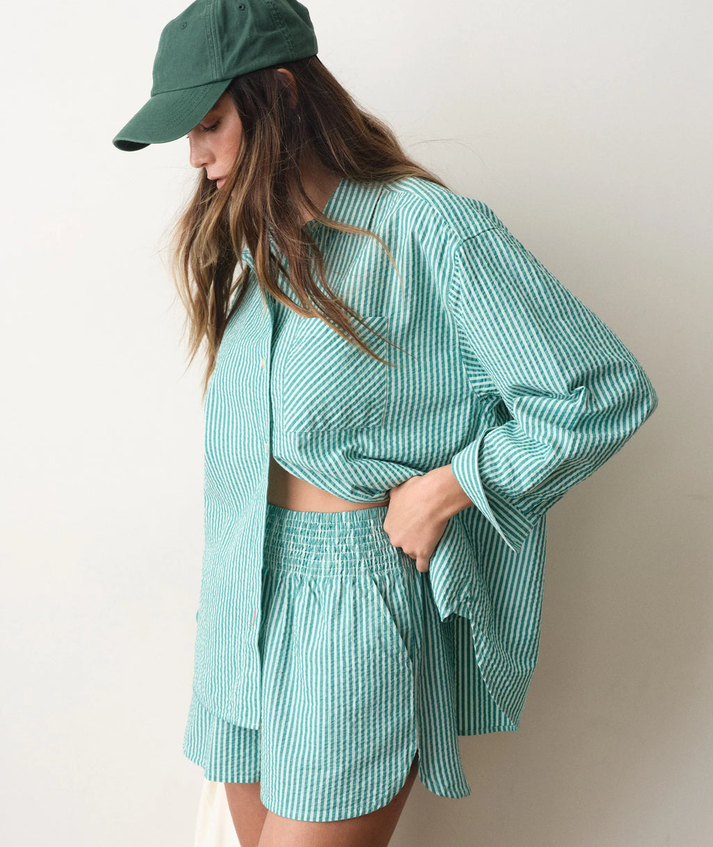 Marine Layer Gracey Oversized Seersucker Shirt