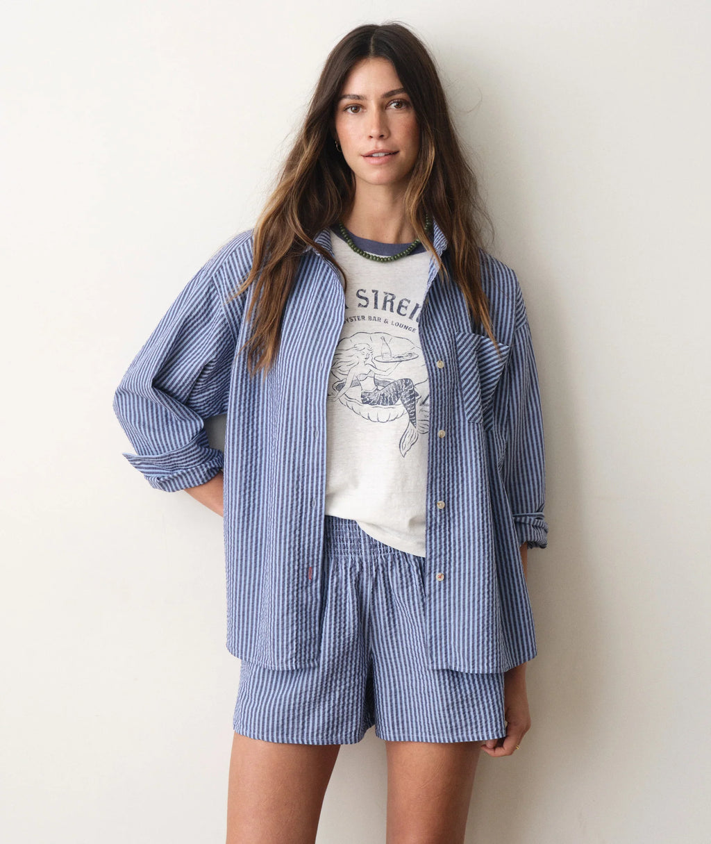 Marine Layer Gracey Oversized Seersucker Shirt