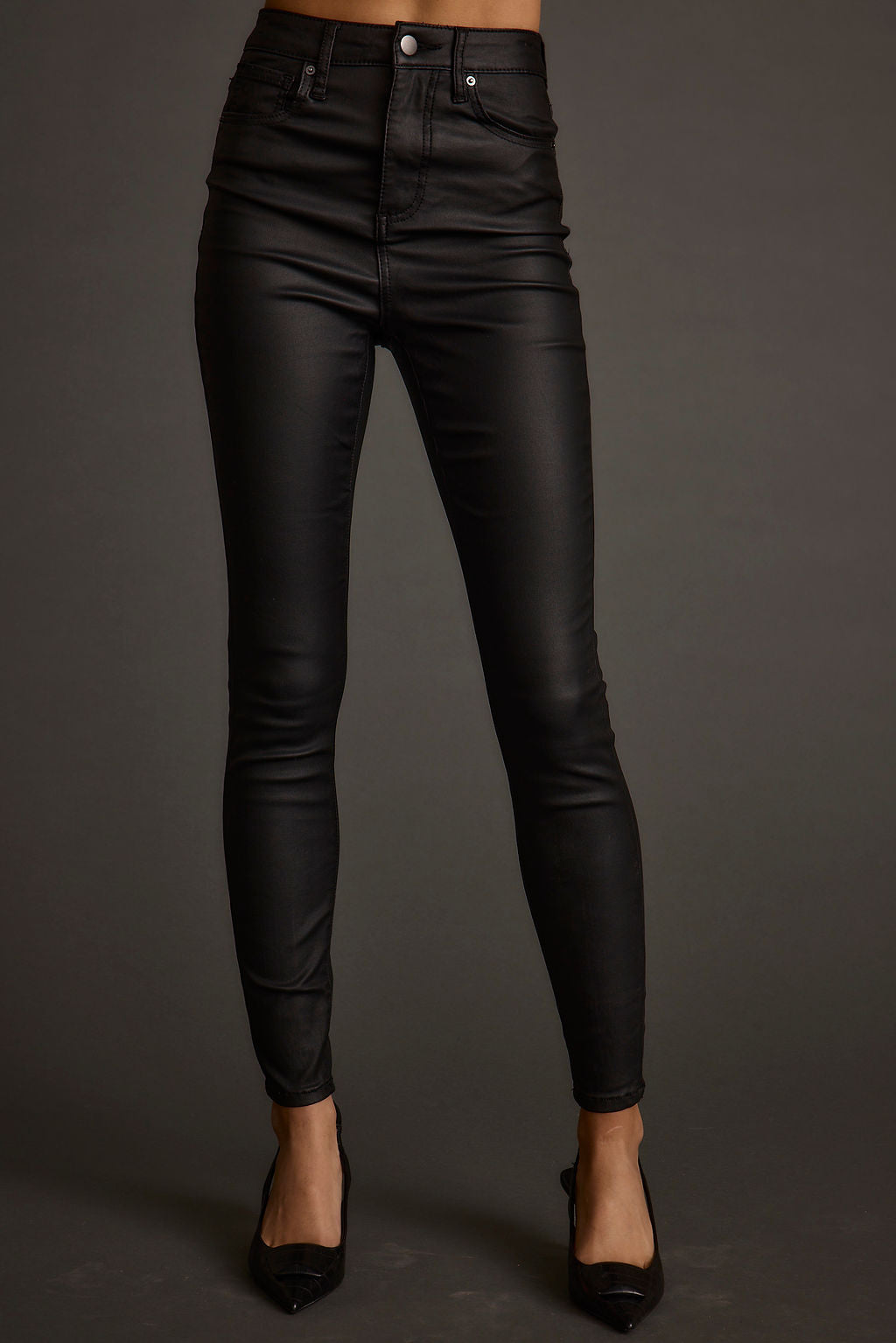 Nixon Black Coated Pants
