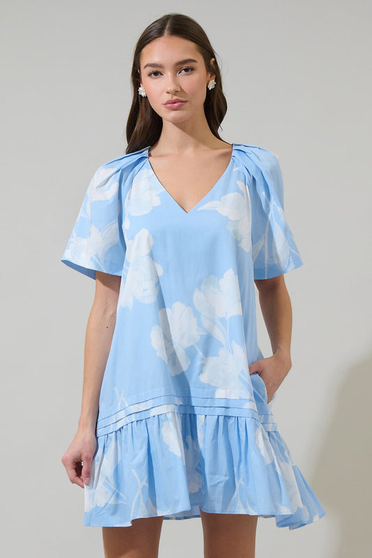 Afina Floral Seruma Mini Dress