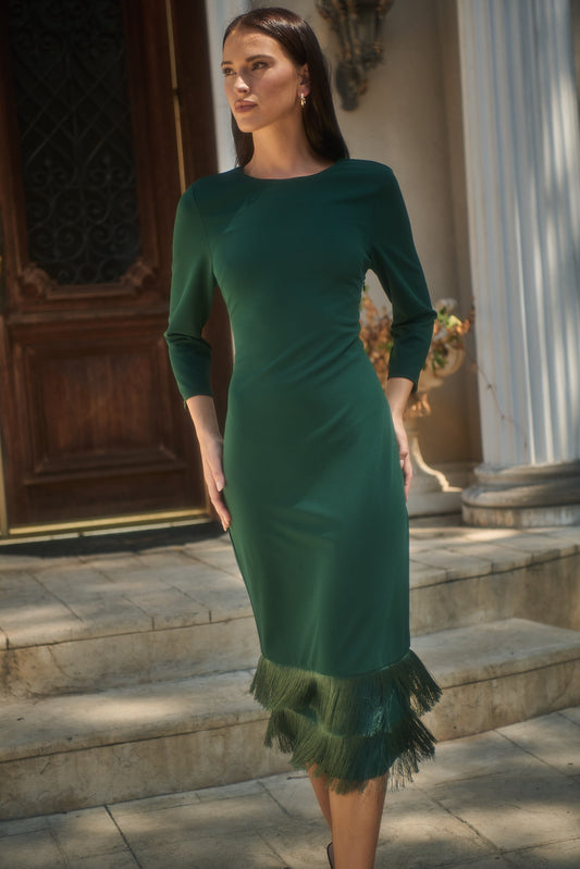 Alannah Fringe Midi Dress