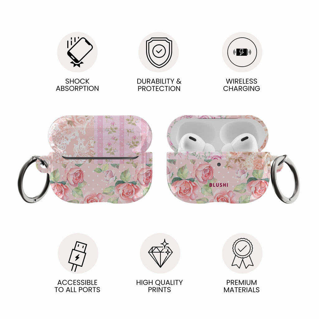 Vintage Roses AirPods Case