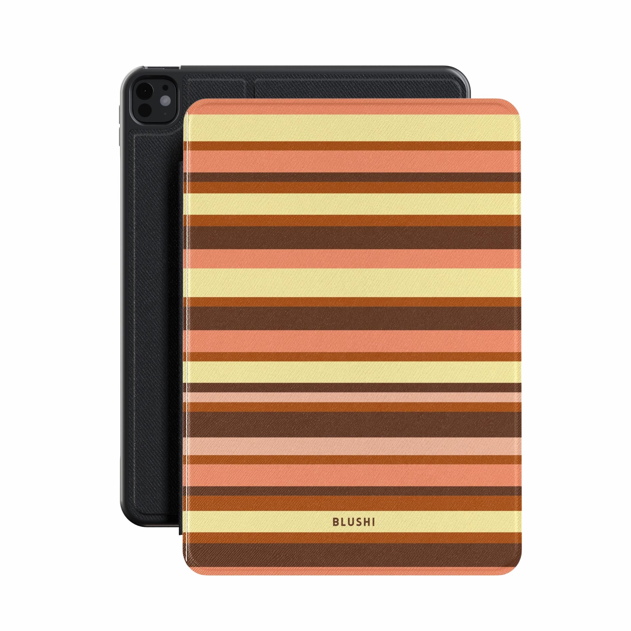 Terracotta -  Striped iPad Case