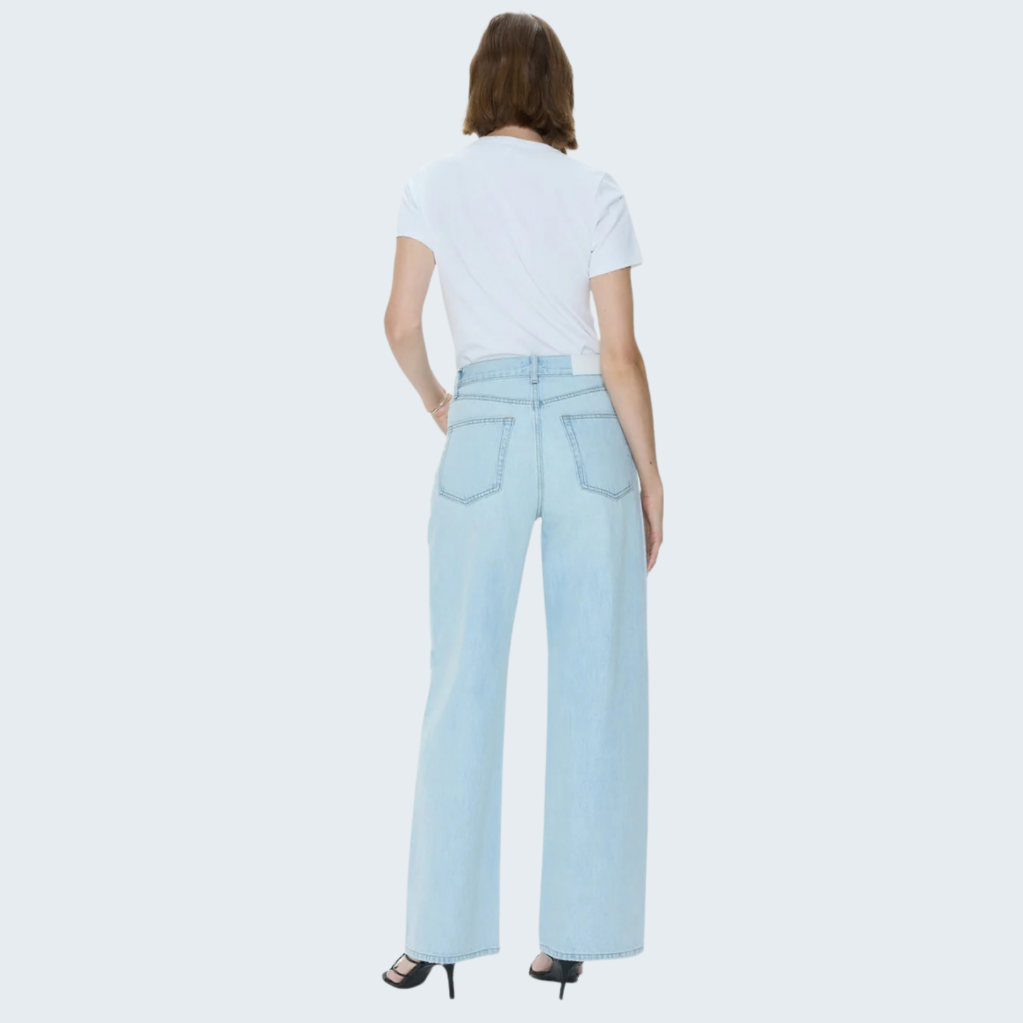 PISTOLA Tate High Rise Bowed Wide Leg Jean