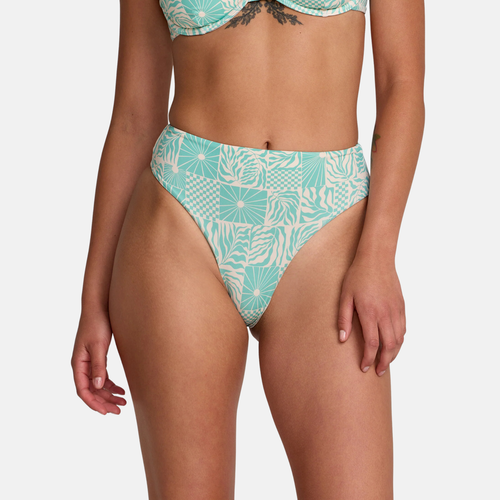 RVCA Sun Tides High Rise Skimpy Bikini Bottoms