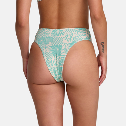 RVCA Sun Tides High Rise Skimpy Bikini Bottoms