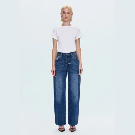 PISTOLA Tate High Rise Bowed Wide Leg Jean