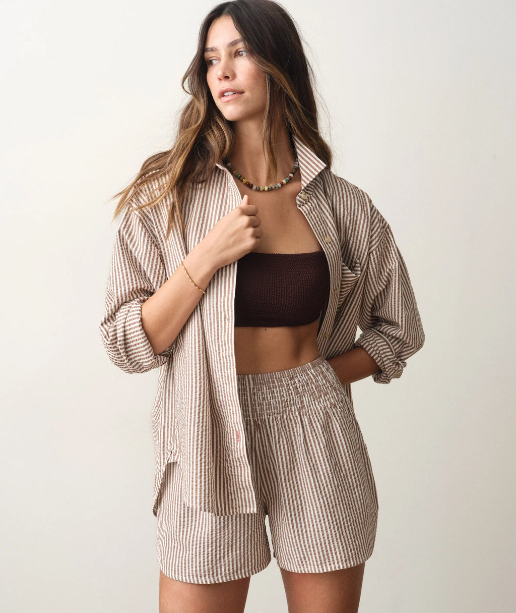 Marine Layer Gracey Oversized Seersucker Shirt