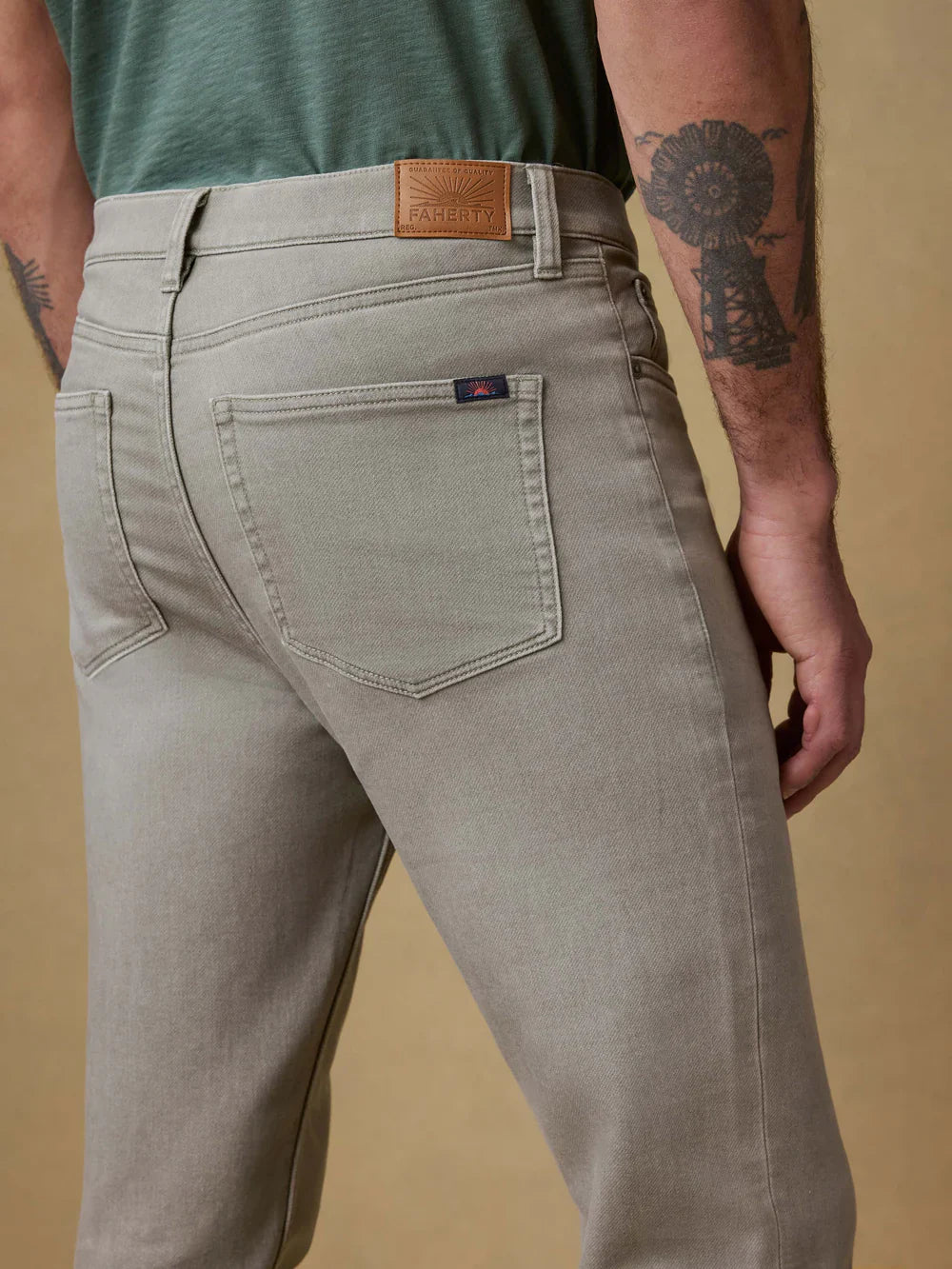 Faherty Stretch Terry 5-Pocket Pant
