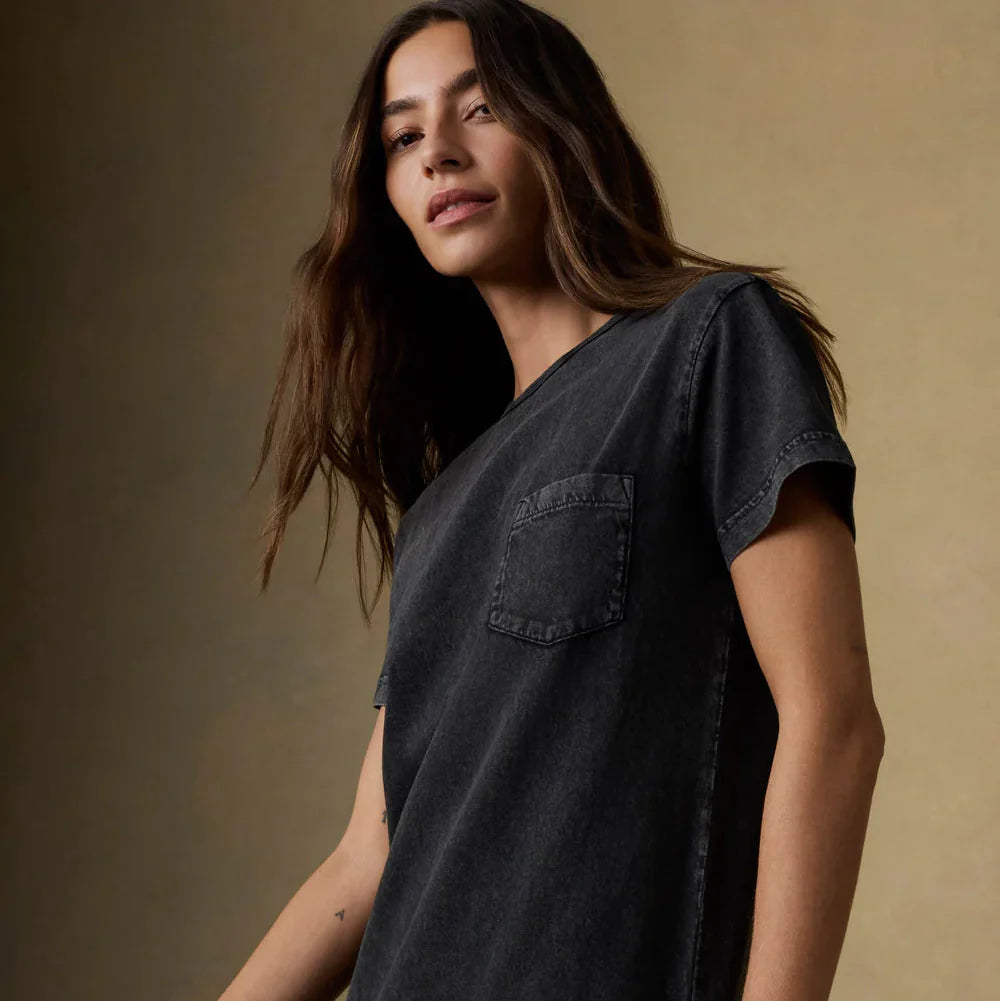 Faherty Recycled Cotton Jersey T Shirt Dress