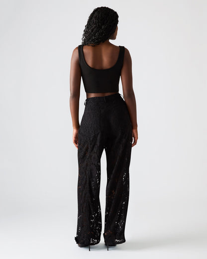 TRE LACE PANT BLACK