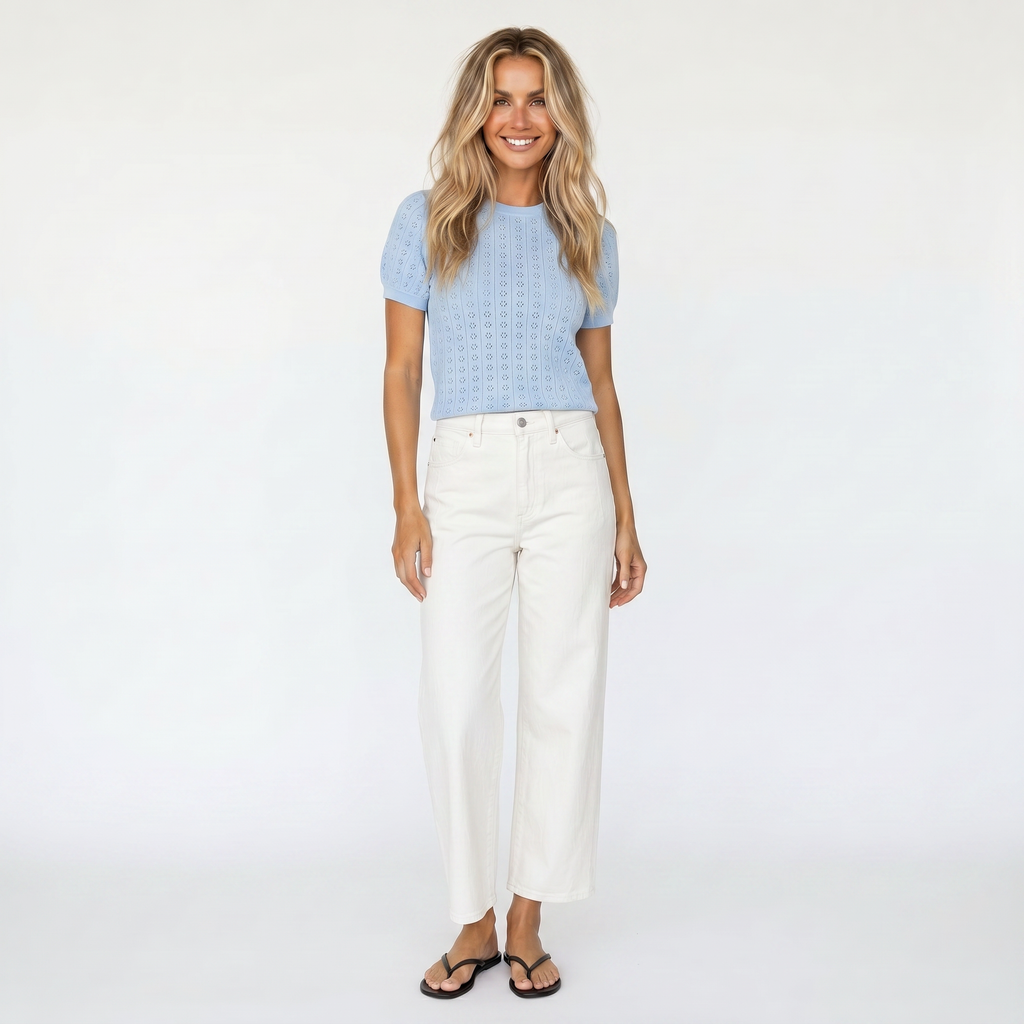 Nerissa Pointelle Tee