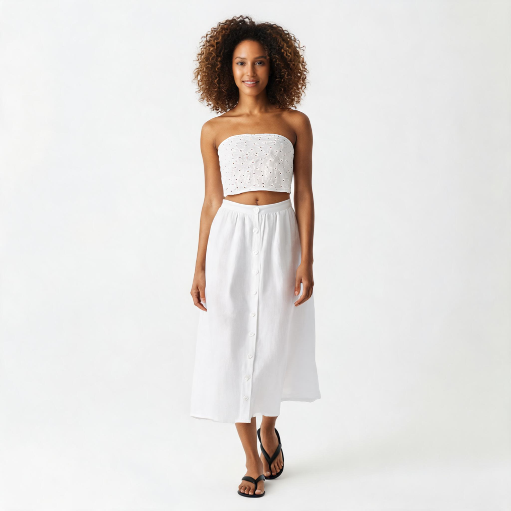 Rylie Buttoned Skirt