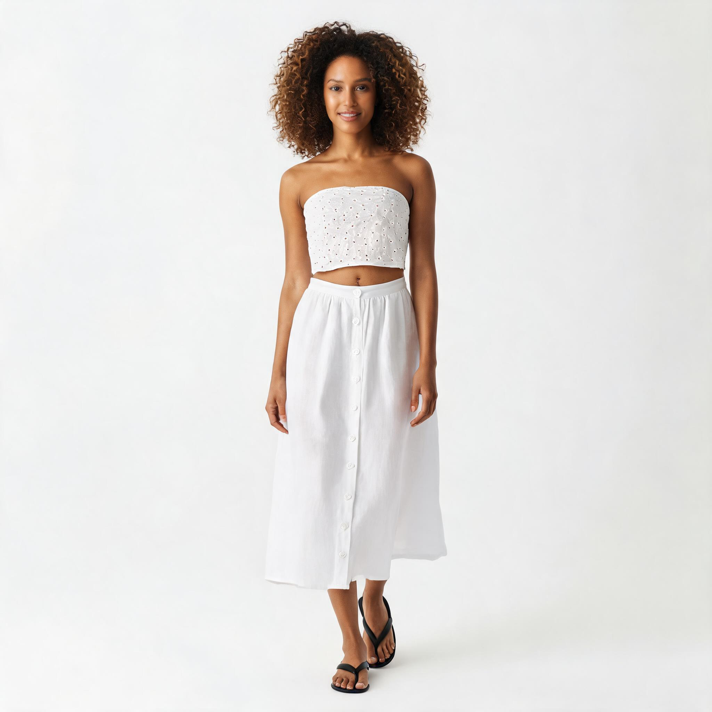 Rylie Buttoned Skirt
