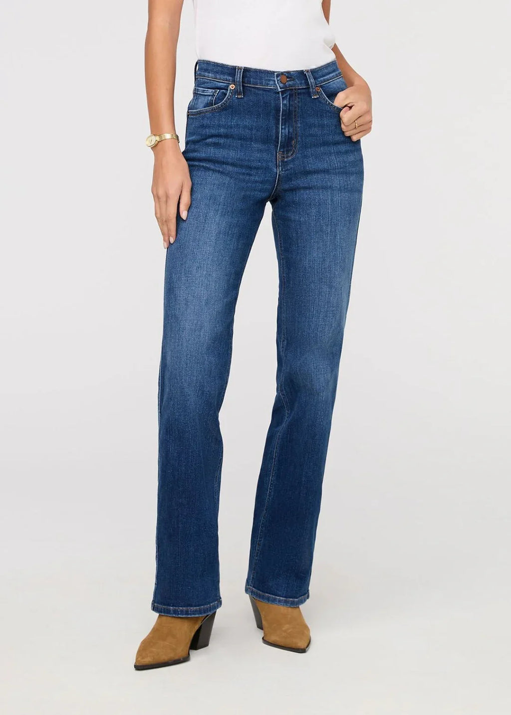 DUER Women's Performance Denim+ High Rise Straight