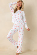 Z Supply White Spritz Long Sleeve Pajama Top