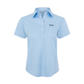 Yale Women's Cap Sleeve Semi Spread Polo Sky Blue
