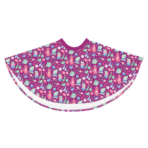 Alice in Wonderland Tea Party Skirt It's Always Time for Tea Magic Kingdom Skirt- Berry