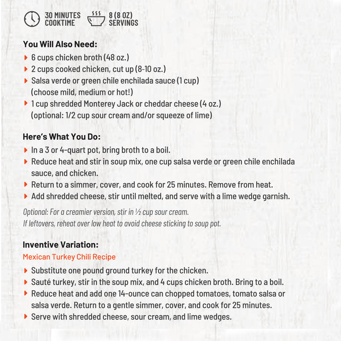 Arizona Sunset Enchilada Soup Mix