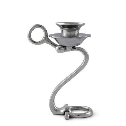 arthur court equestrian bit candlestick closeup