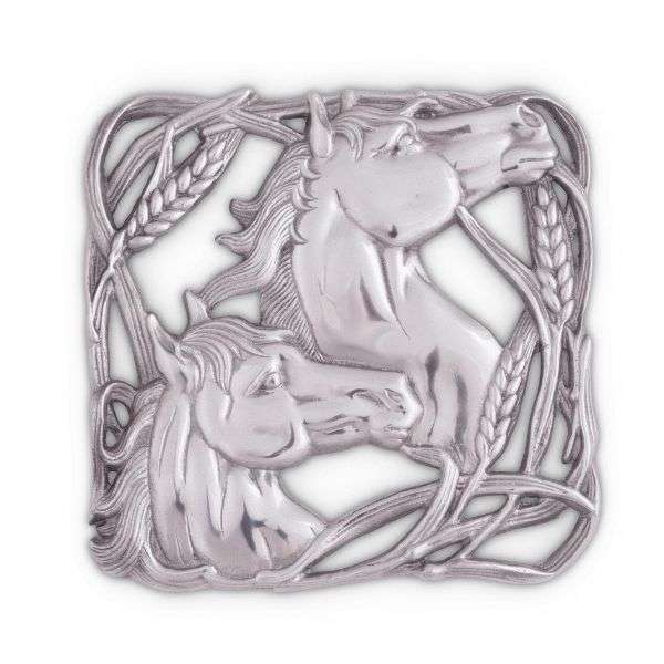 arthur court horse wheat trivet top