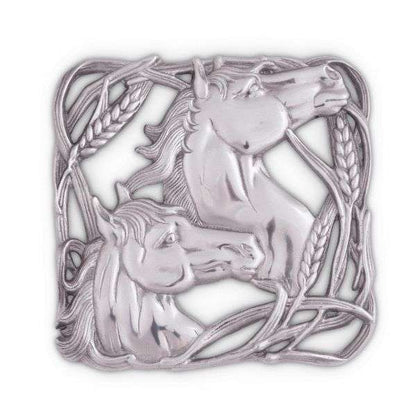 arthur court horse wheat trivet top