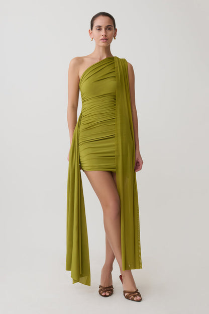 Asher Mini Dress - Olive