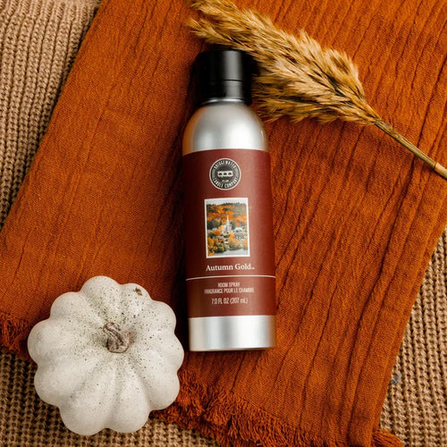 Bridgewater Autumn Gold non-aerosol room spray amber warm fall home fragrance gift from Magnolias Home Decor