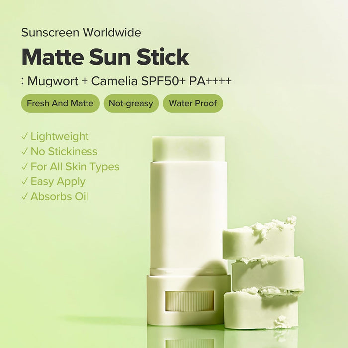 Beauty of Joseon Matte Sun Stick Mugwort + Camilia SPF50 PA++++ 18g